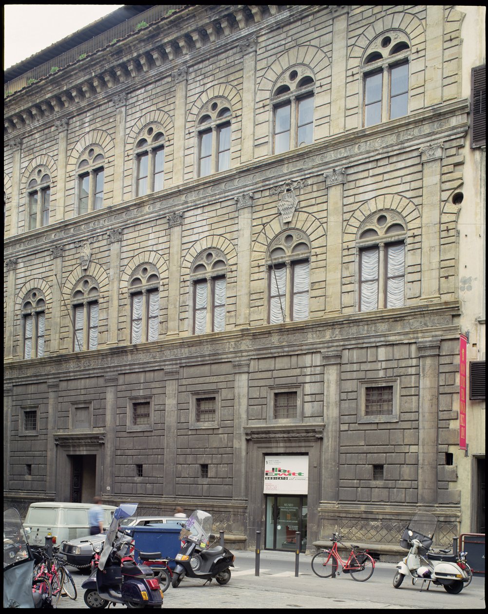 Palazzo Rucellai, Florence, gebouwd 1446-51 door Unbekannt