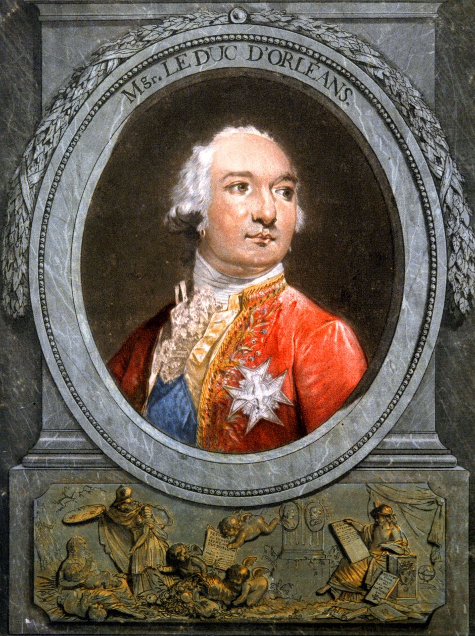 Philippe Egalite, ca. 1789 (gravure) door Unbekannter Künstler