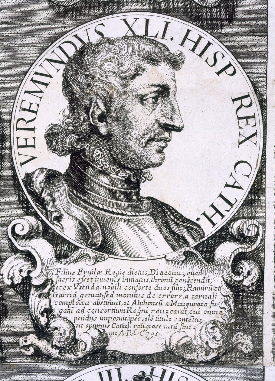 Portret van Bermundo I door Unbekannt