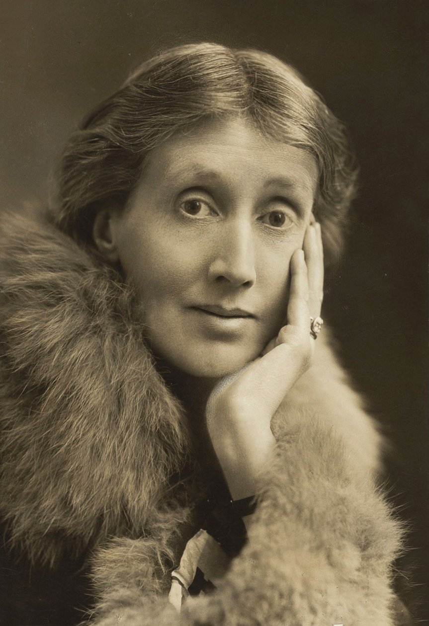 Portret van Virginia Woolf door Unbekannter Künstler