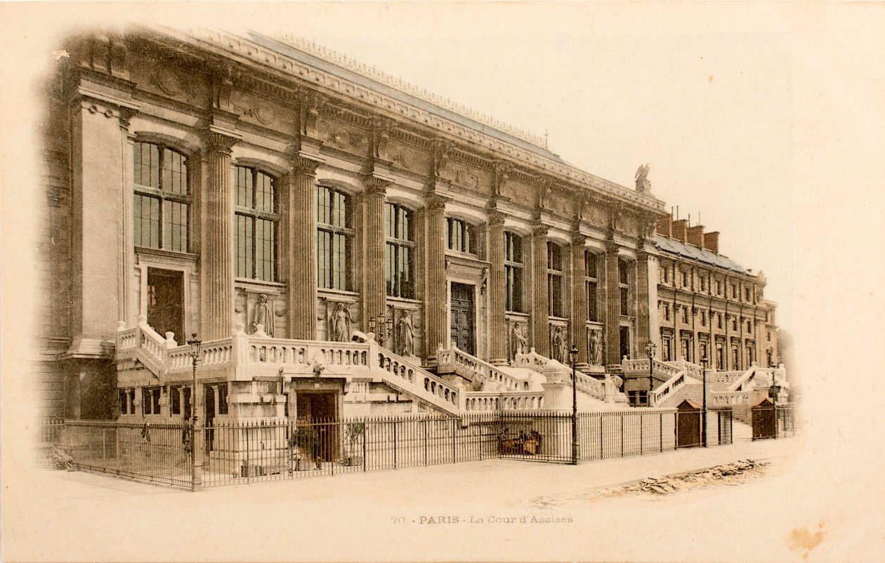 Assisenhof, Parijs, Seine, Île de France, Frankrijk door William M. Timlin
