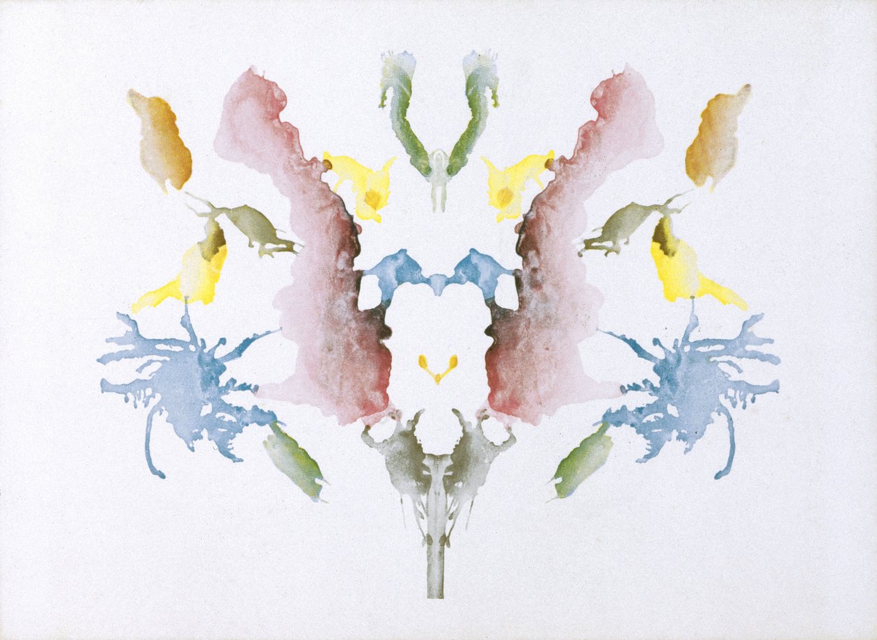 Psychologische tests Rorschach inktvlekkentest door Unbekannt