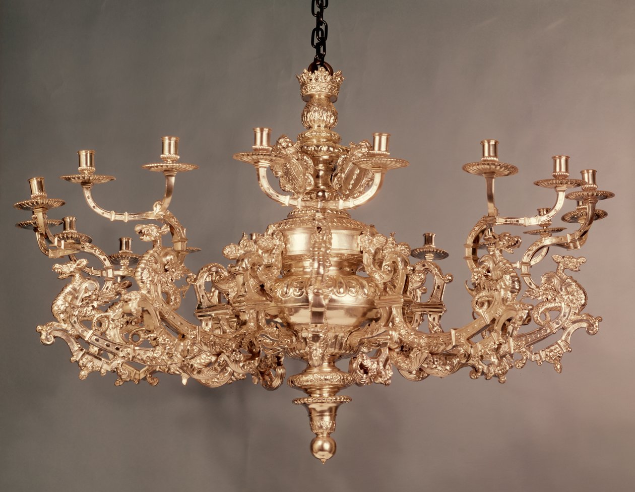 Queen Anne kroonluchter, ca. 1704 door Unbekannt