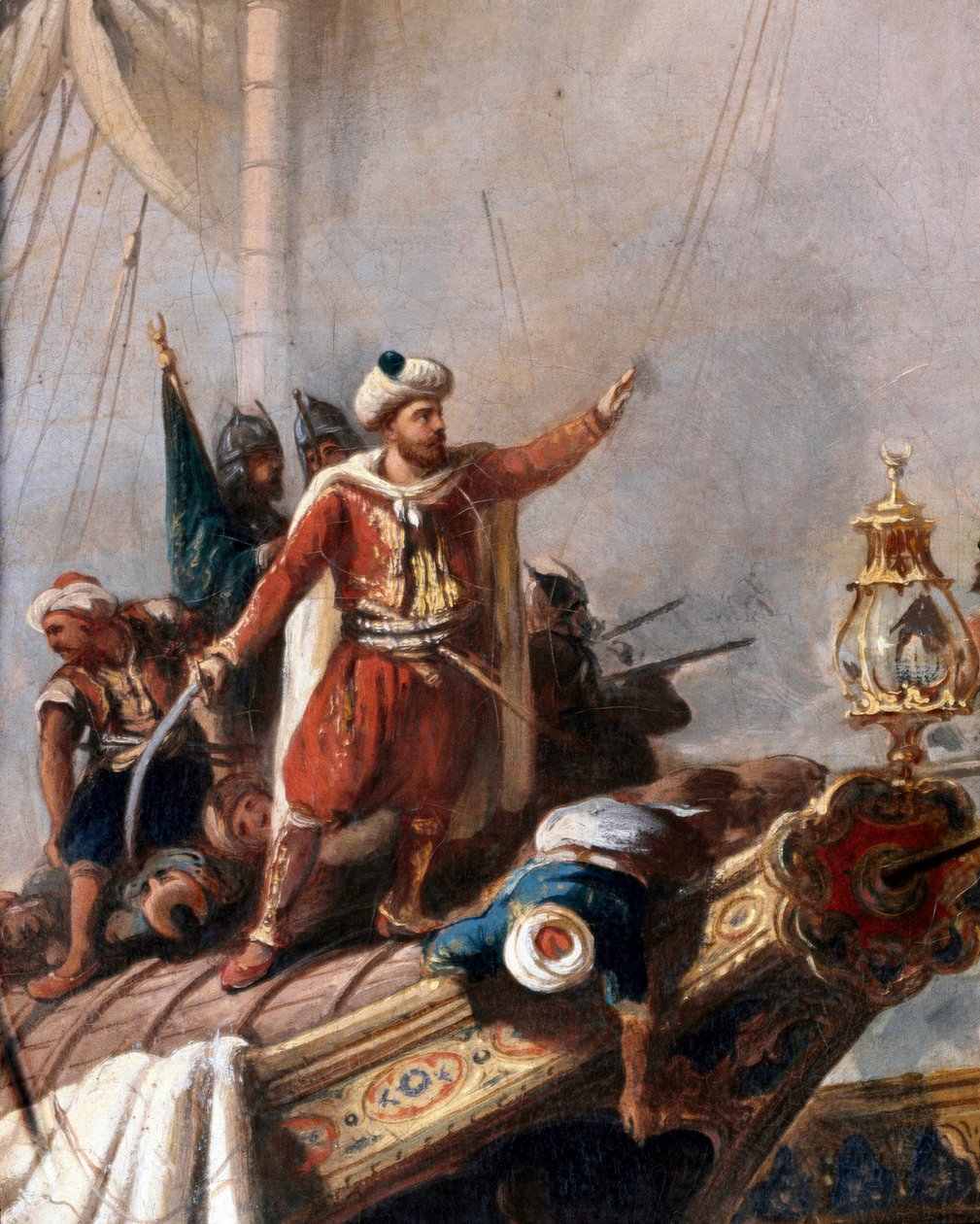Voorstelling van Hayreddin Barbarossa. (detail) (schilderij) door Unbekannter Künstler