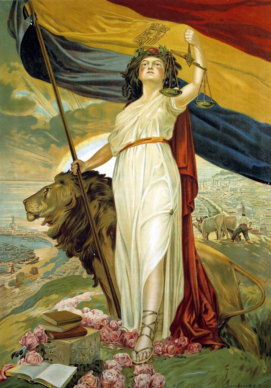 Representatie van de tweede Republiek door Unbekannter Künstler