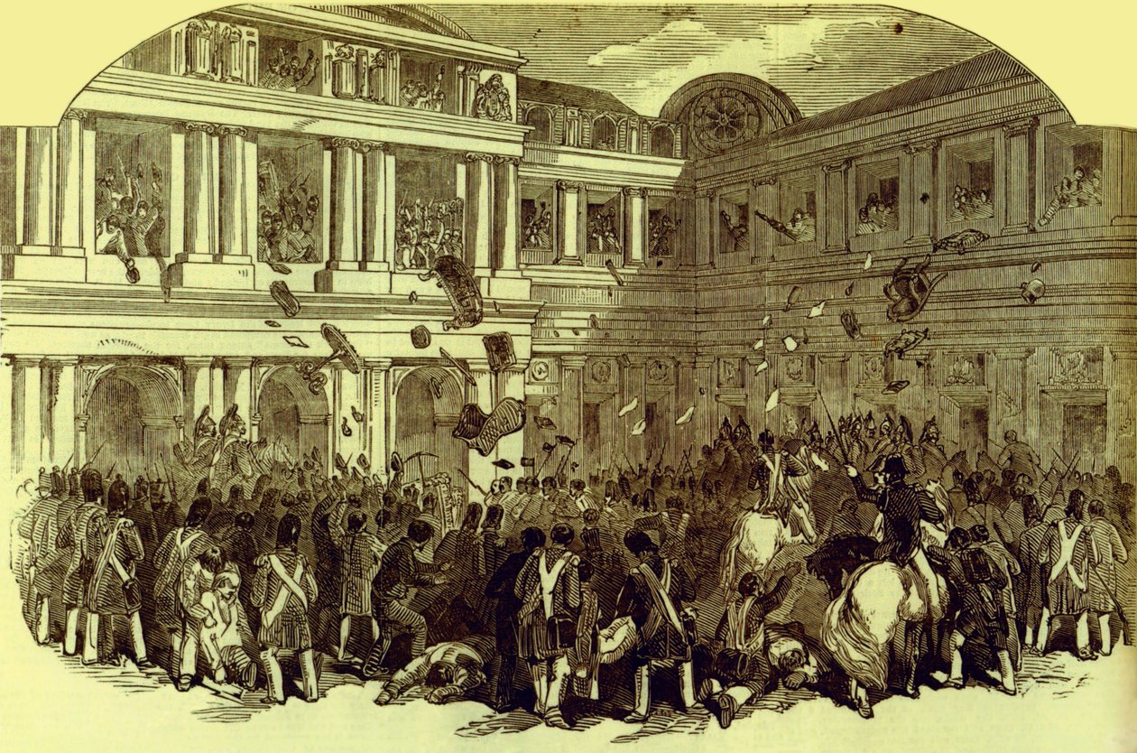 Revolutie in Parijs februari 1848 (prent) door Unbekannter Künstler