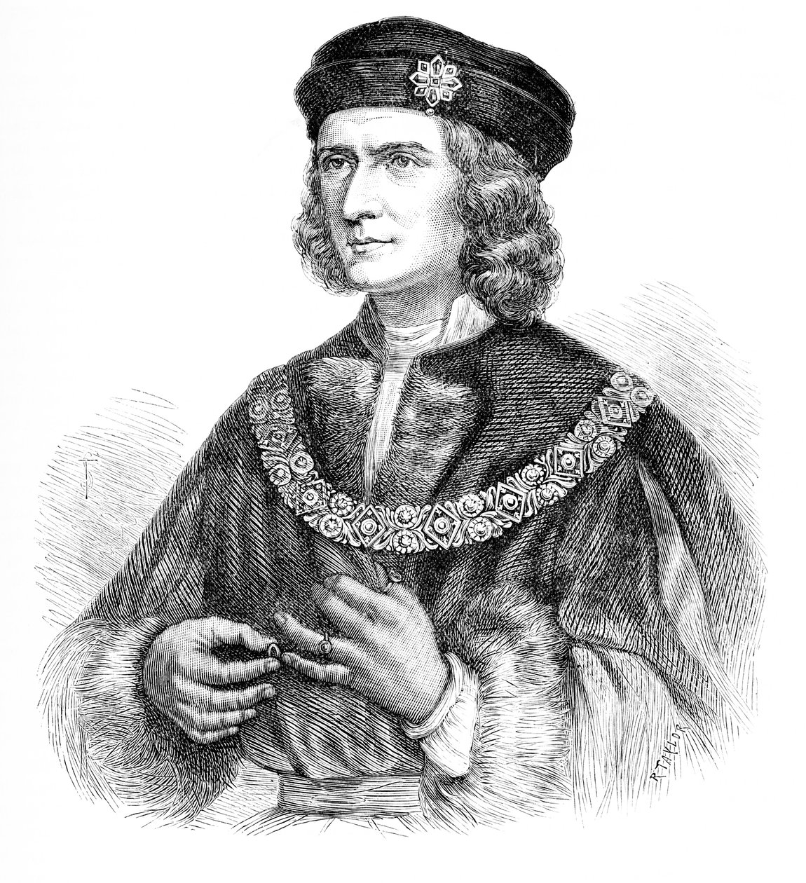 Richard III koning van Engeland (gravure) door Unbekannter Künstler