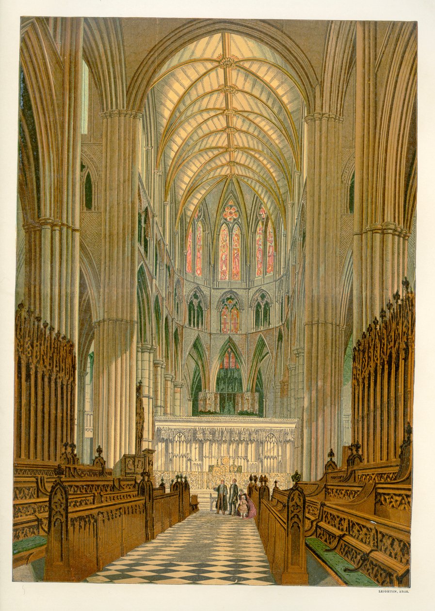 Het koor - Westminster Abbey door Unbekannter Künstler