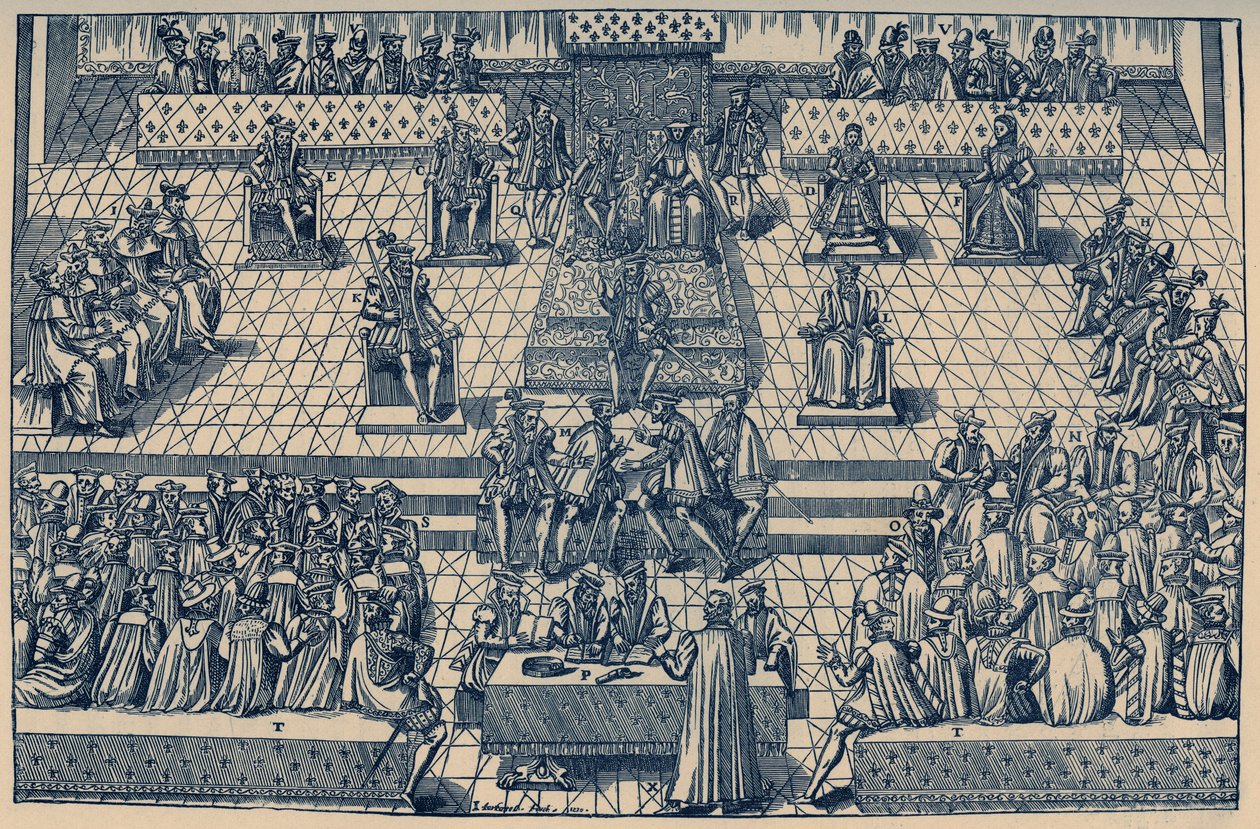 Het Hof van Orleans 1561 door Lancelot Volders