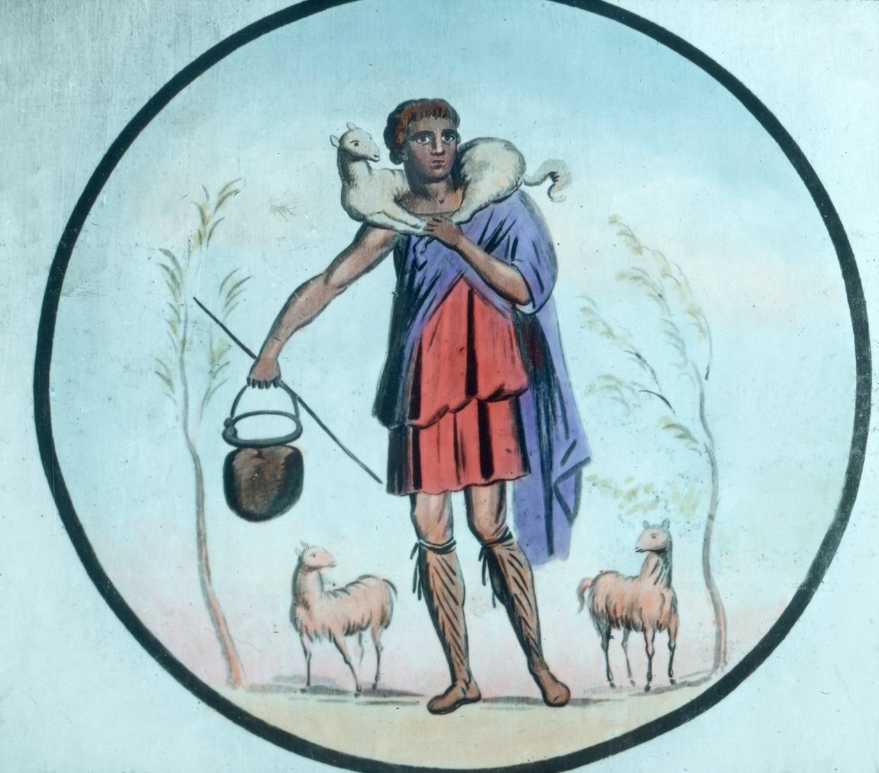 De Goede Herder door Unbekannter Künstler