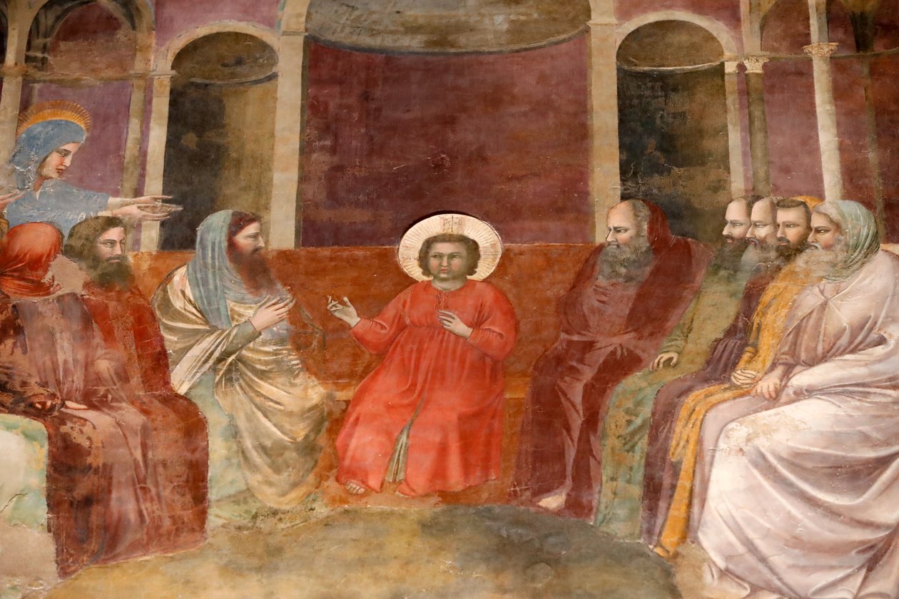 De Scrovegni-kapel. Fresco door Giotto door Unbekannter Künstler