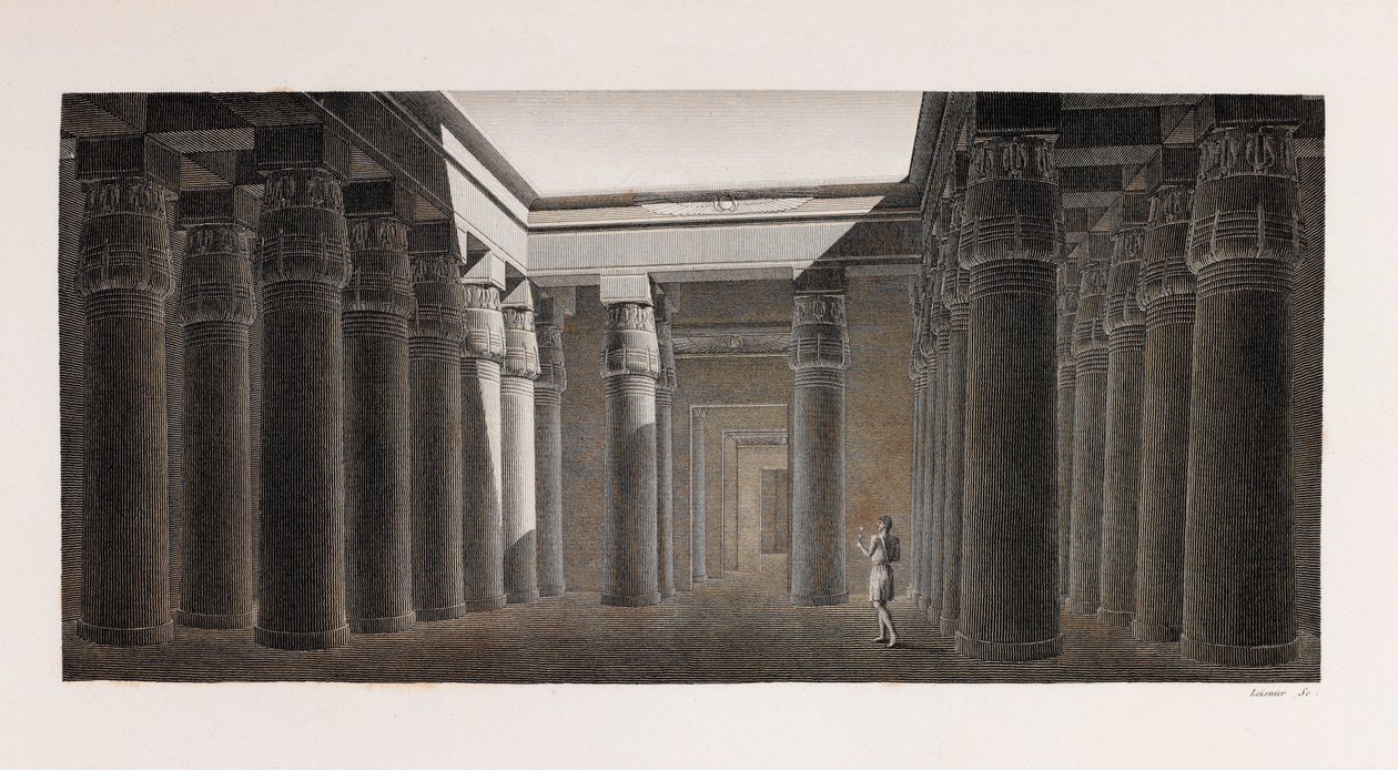 Thebe: Karnak (detail) door Unbekannt