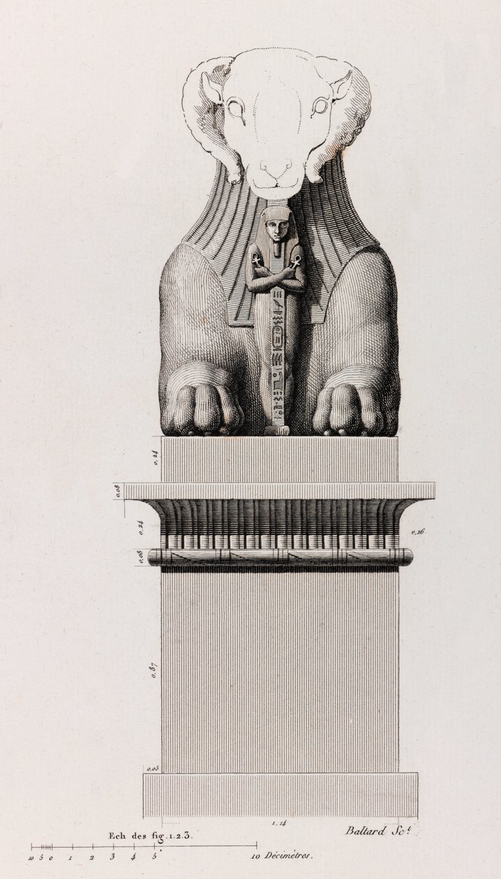 Thebe: Karnak (detail) door Unbekannt