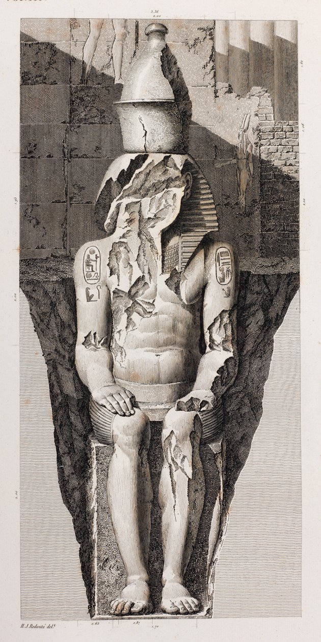 Thebe, Louqsor (detail) door Unbekannt