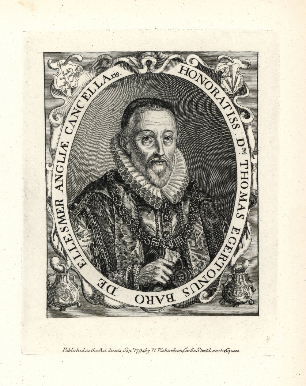 Thomas Egerton (1540-1617) door Unbekannter Künstler