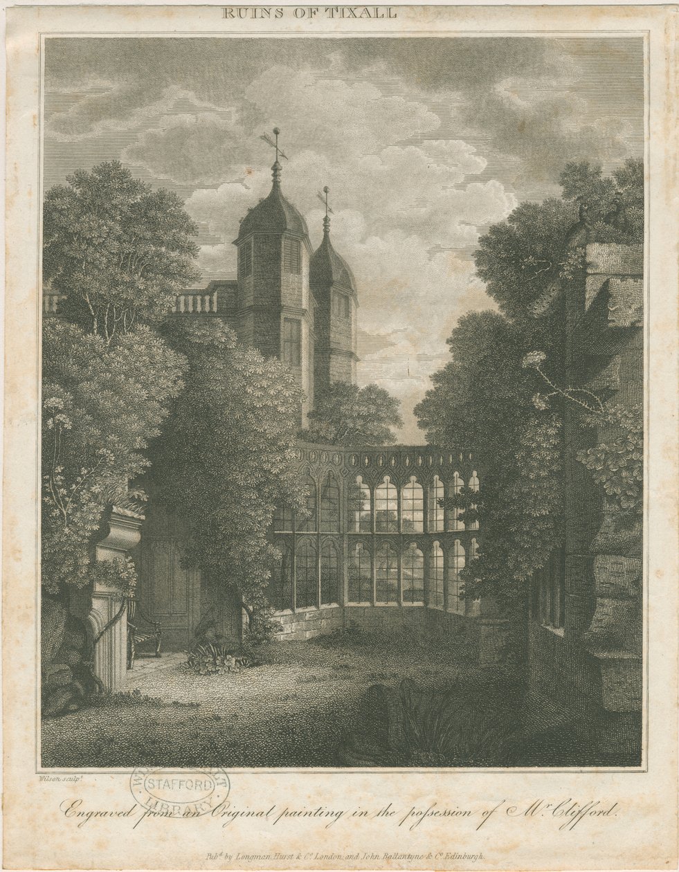 Tixall Hall door Unbekannt