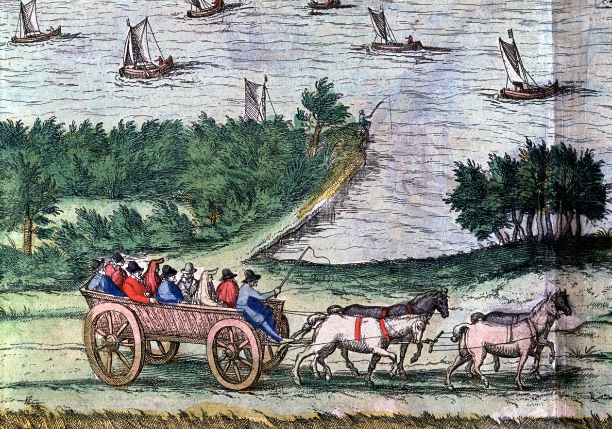 Transport per wilgenkoets door Unbekannter Künstler