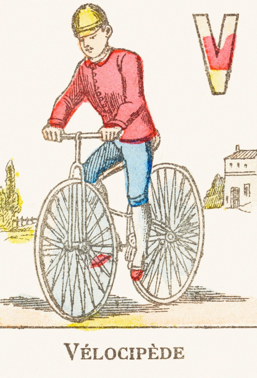 V: Velocipede - Spelletjes Alfabet, c.1890 door Unbekannt