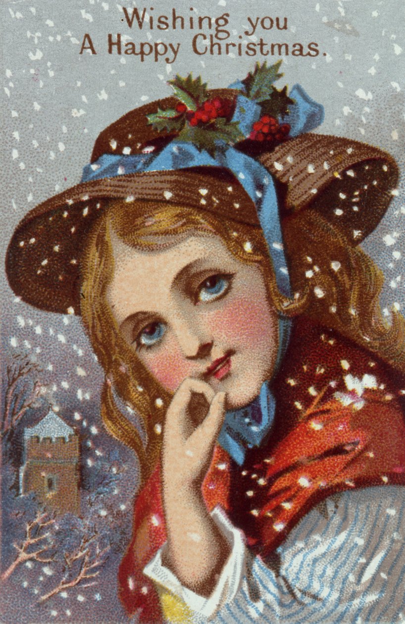 "Wens je een vrolijk kerstfeest" door Unbekannter Künstler