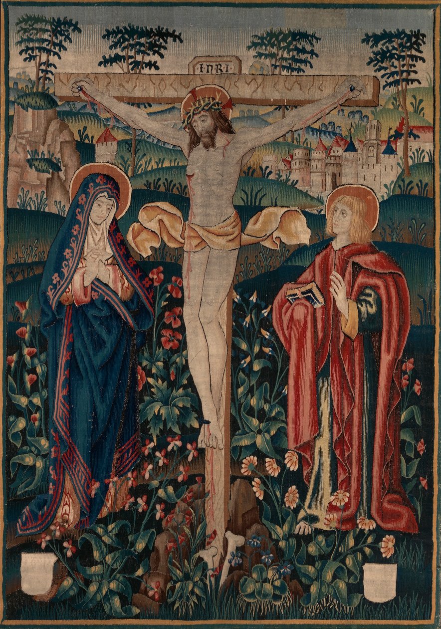 Kruisiging met de Maagd en Johannes door Unidentified