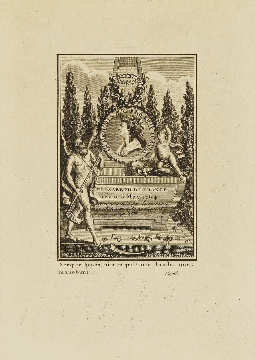 Elizabeth de France, in Memoria door Unidentified