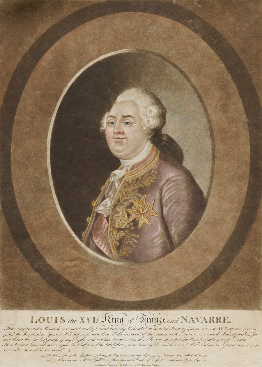 Lodewijk XVI, koning van Frankrijk en Navarra door Unidentified