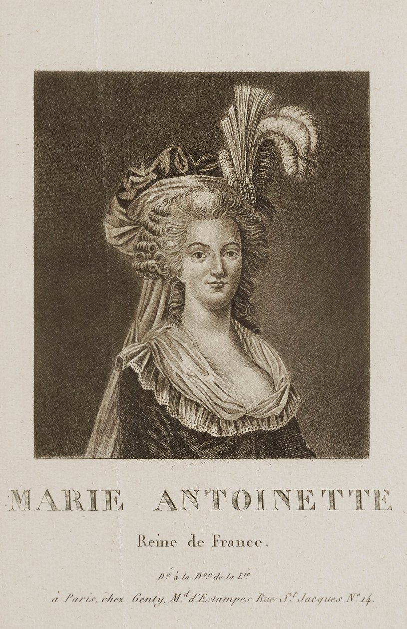 Marie Antoinette door Unidentified