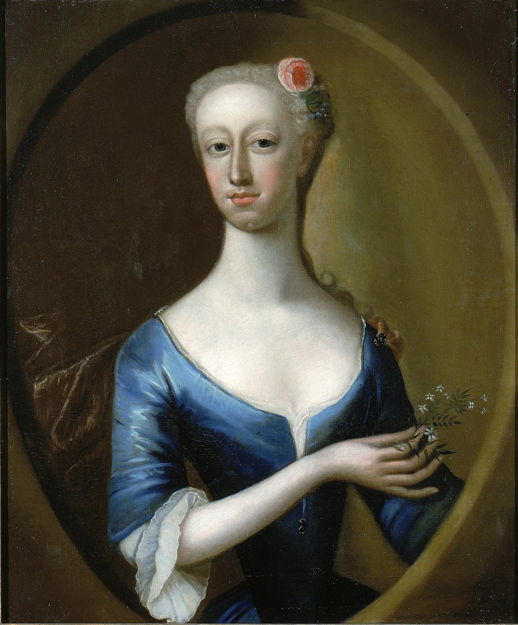 Portret van een dame door Unidentified