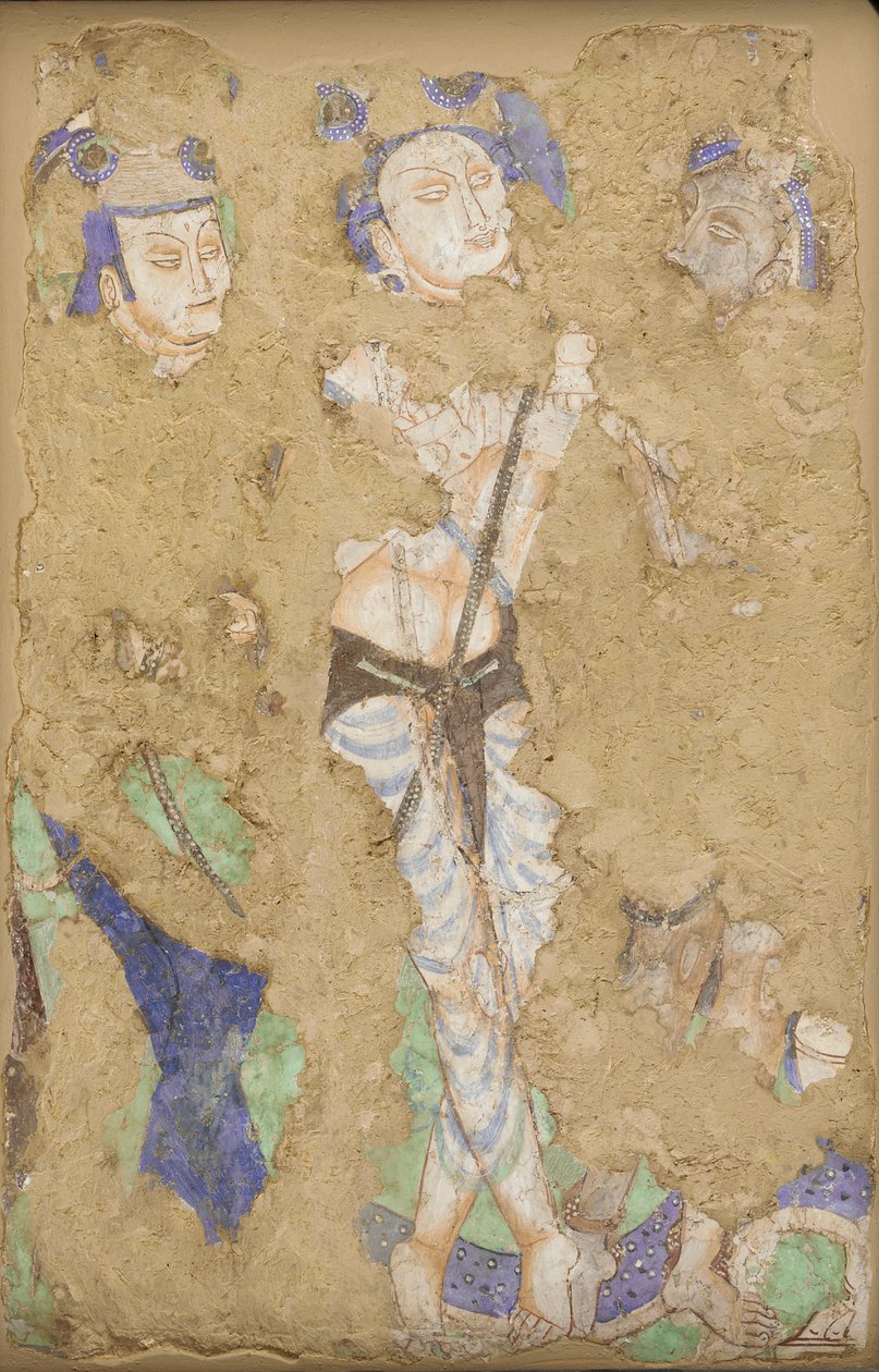 Drie figuren, uit Grot 224 door Unidentified