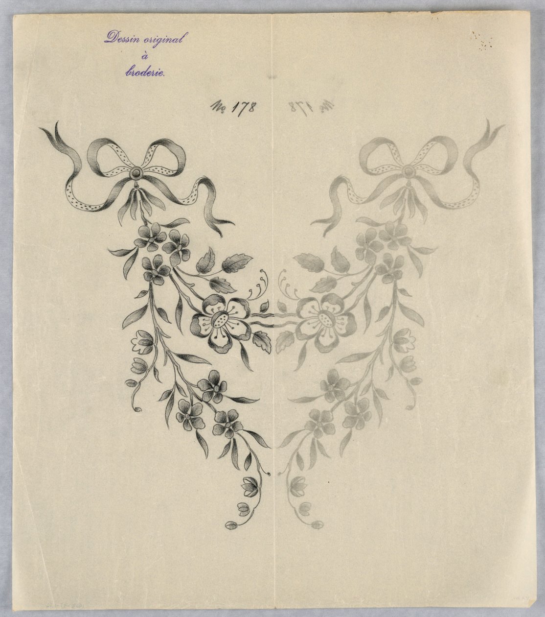 Tekening, Ontwerpen voor borduurwerk, ca. 1890 door Unknown