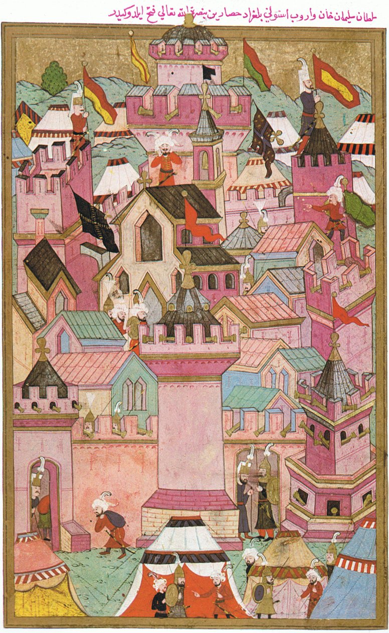 De inname van de vesting Székesfehérvár door de Ottomanen in 1543 door Unknown
