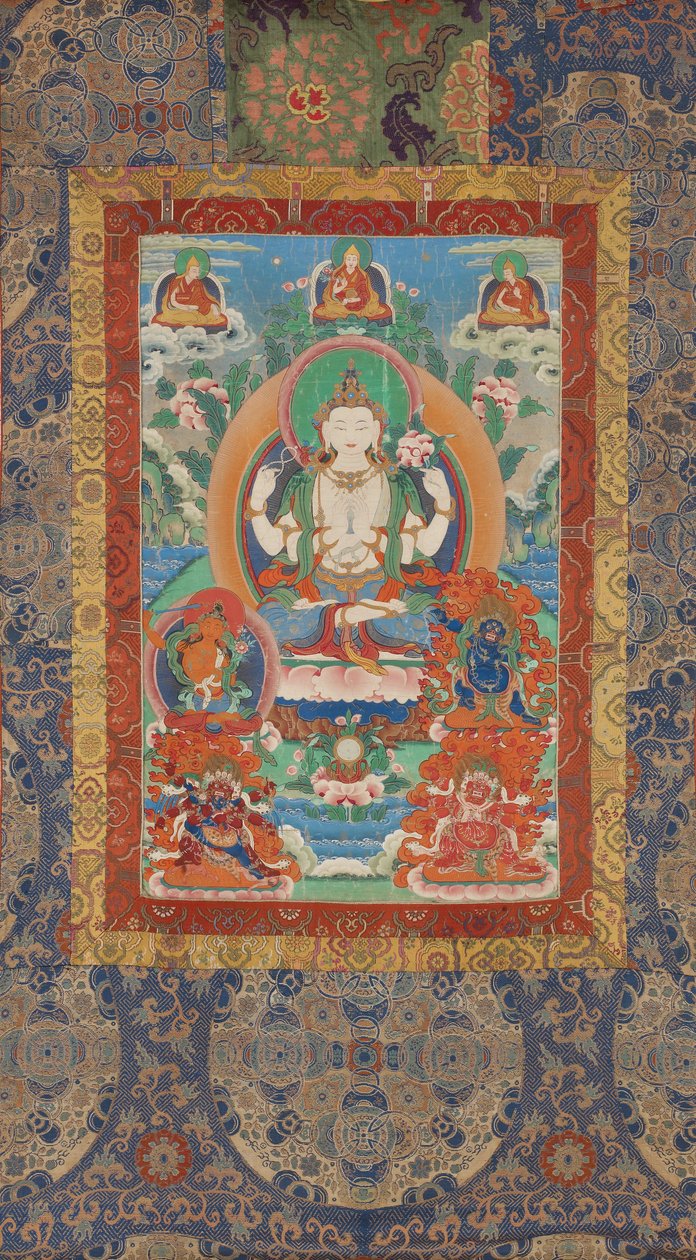Shadakshari Avalokiteshvara door Unbekannt Unbekannt