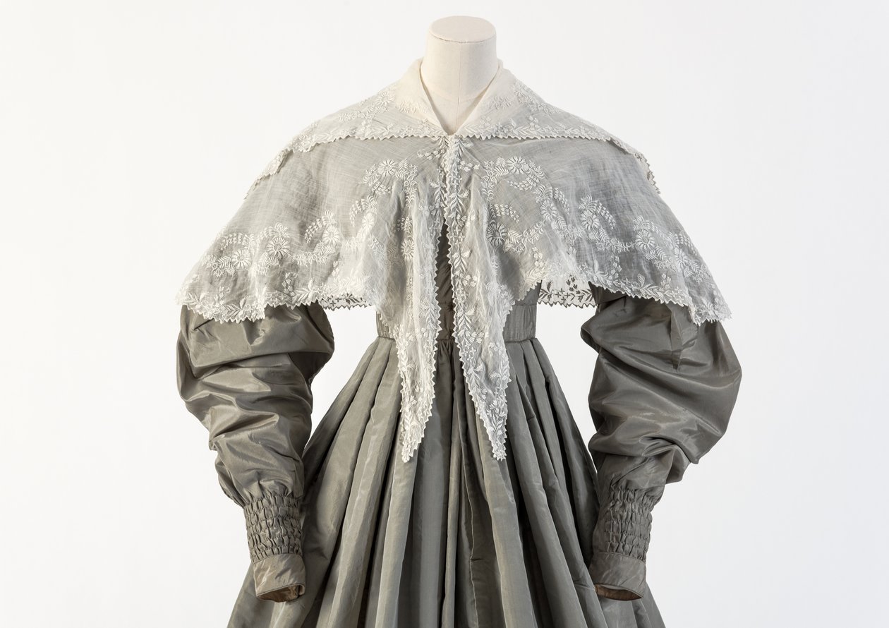 Wit geborduurde kraag, 1830s door Unbekannt Unbekannt