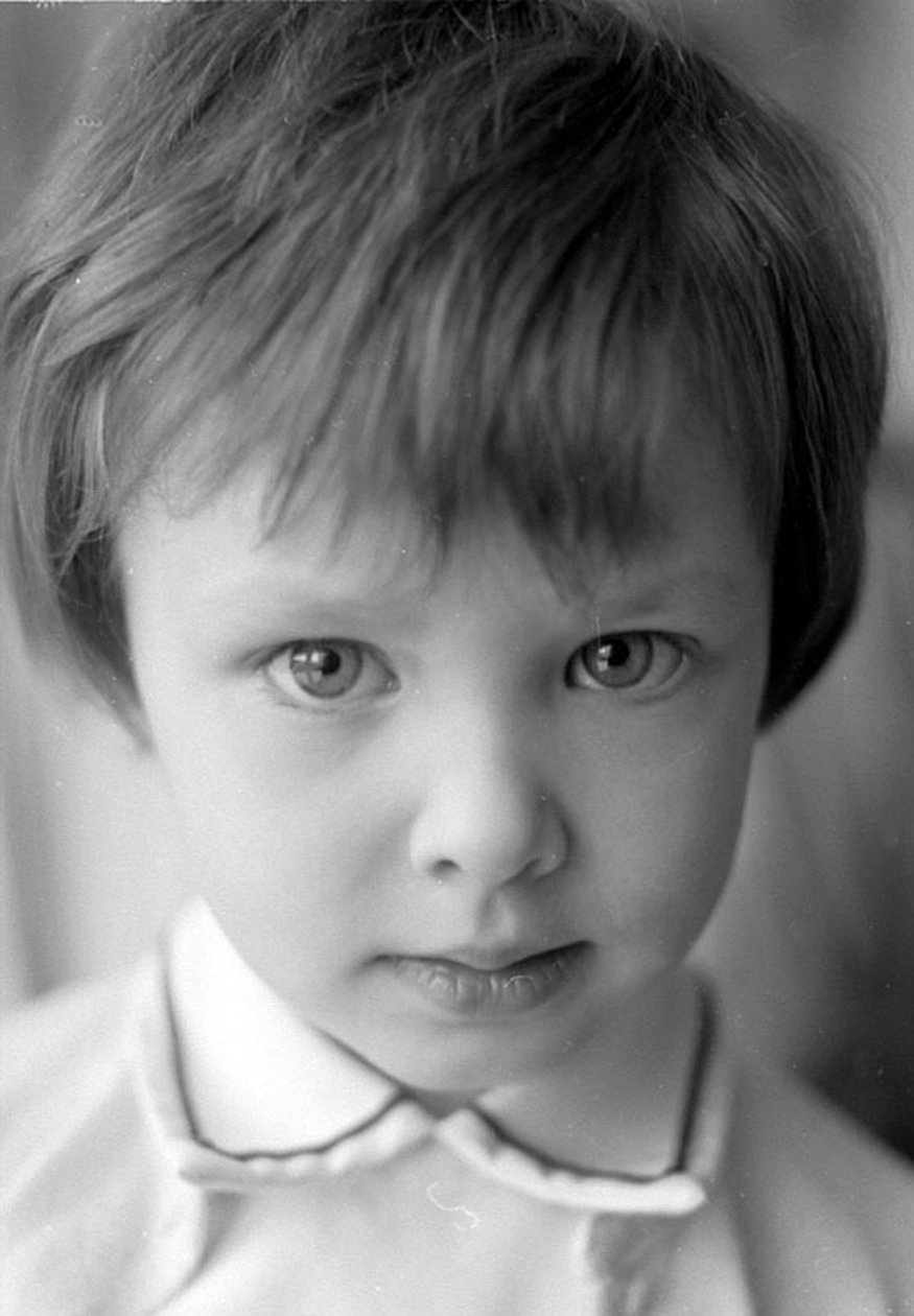 Kind gezicht door Unknown