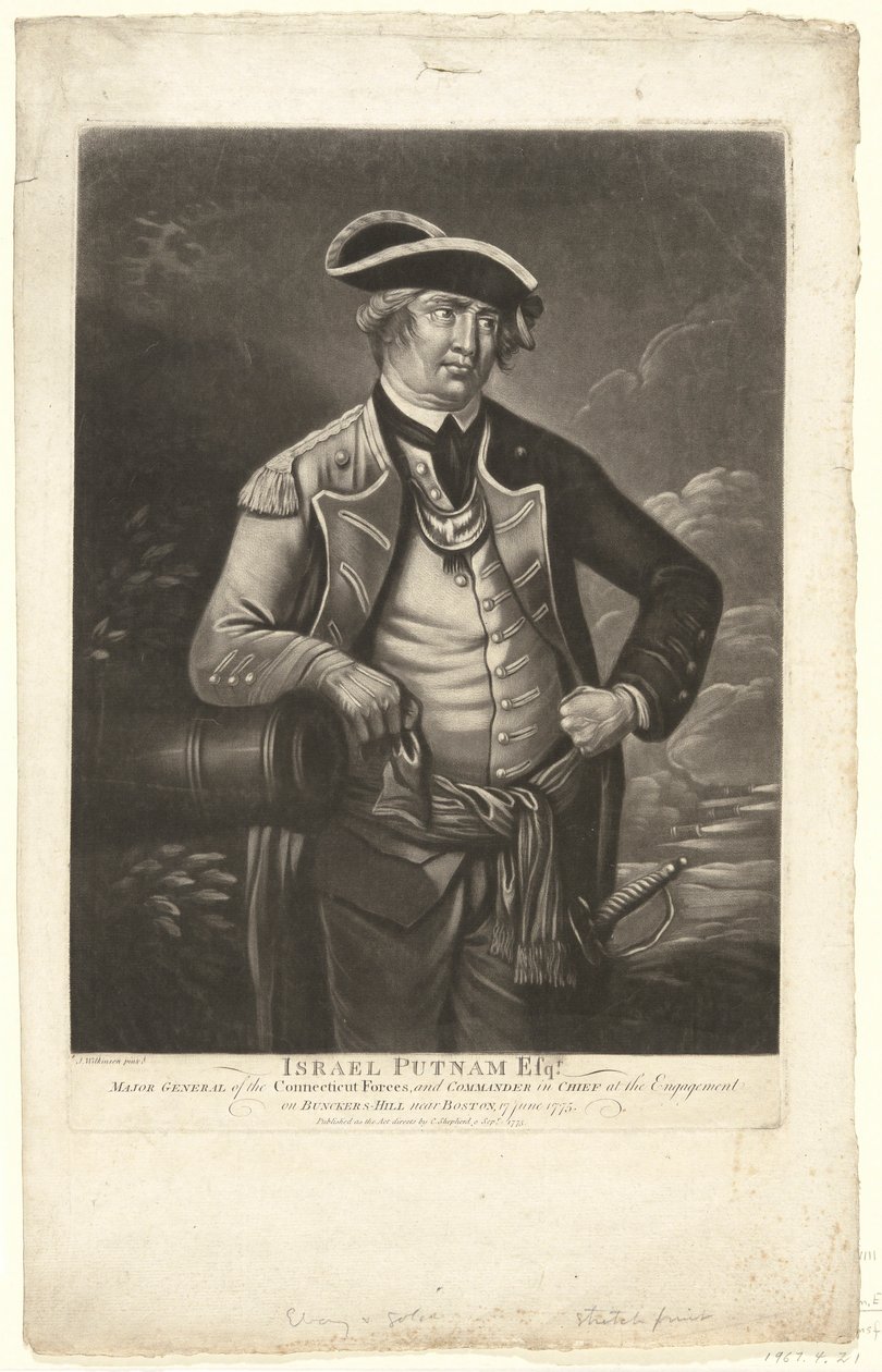 Israel Putnam, Esq. door Unknown