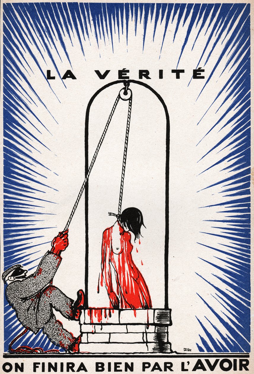 La Verite pendue door Unknown