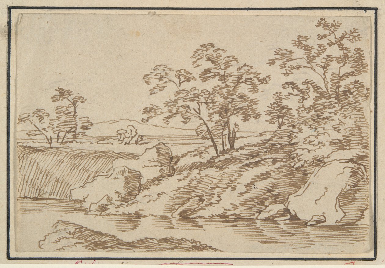 Landschap door Unknown
