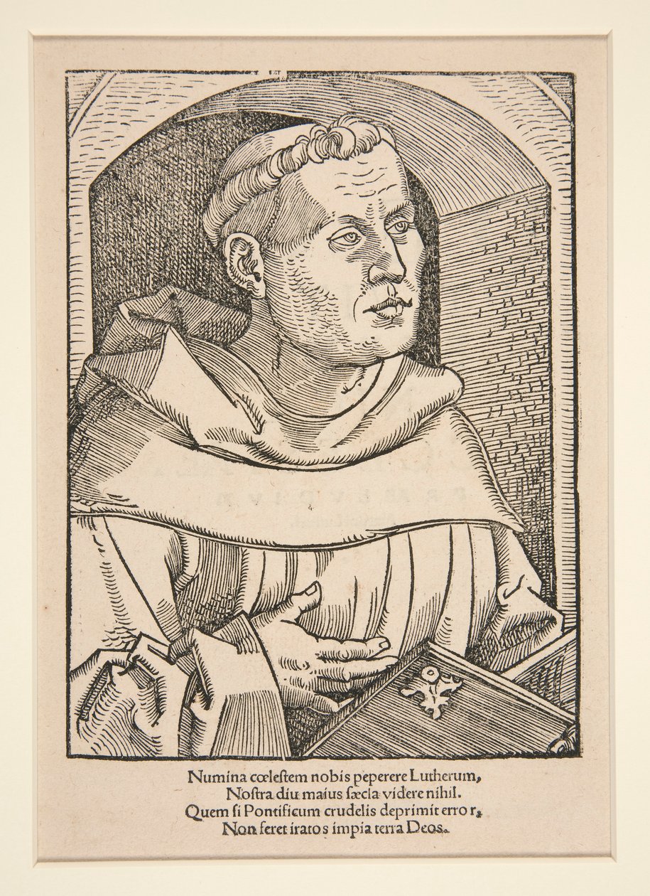 Portret van Maarten Luther door Unknown