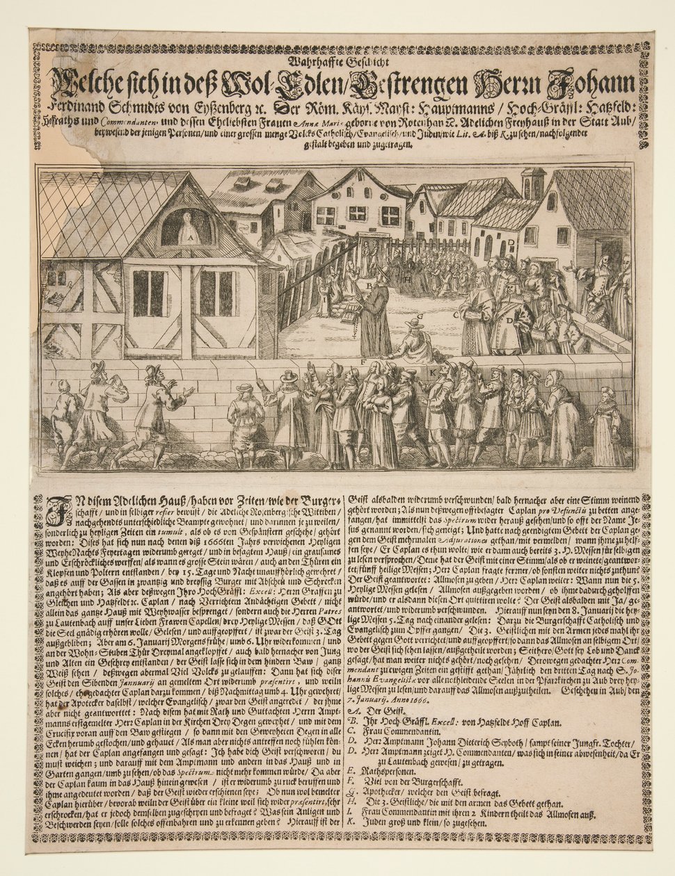 Religieuze Scène met Prediker door Unknown