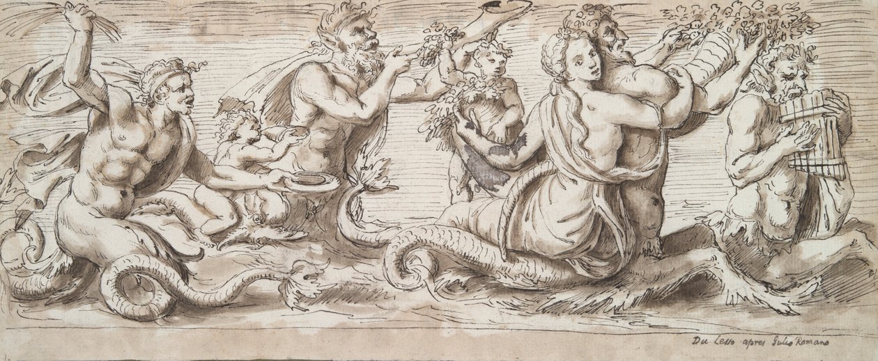 Tritons, Nereïden en Andere Figuren door Unknown