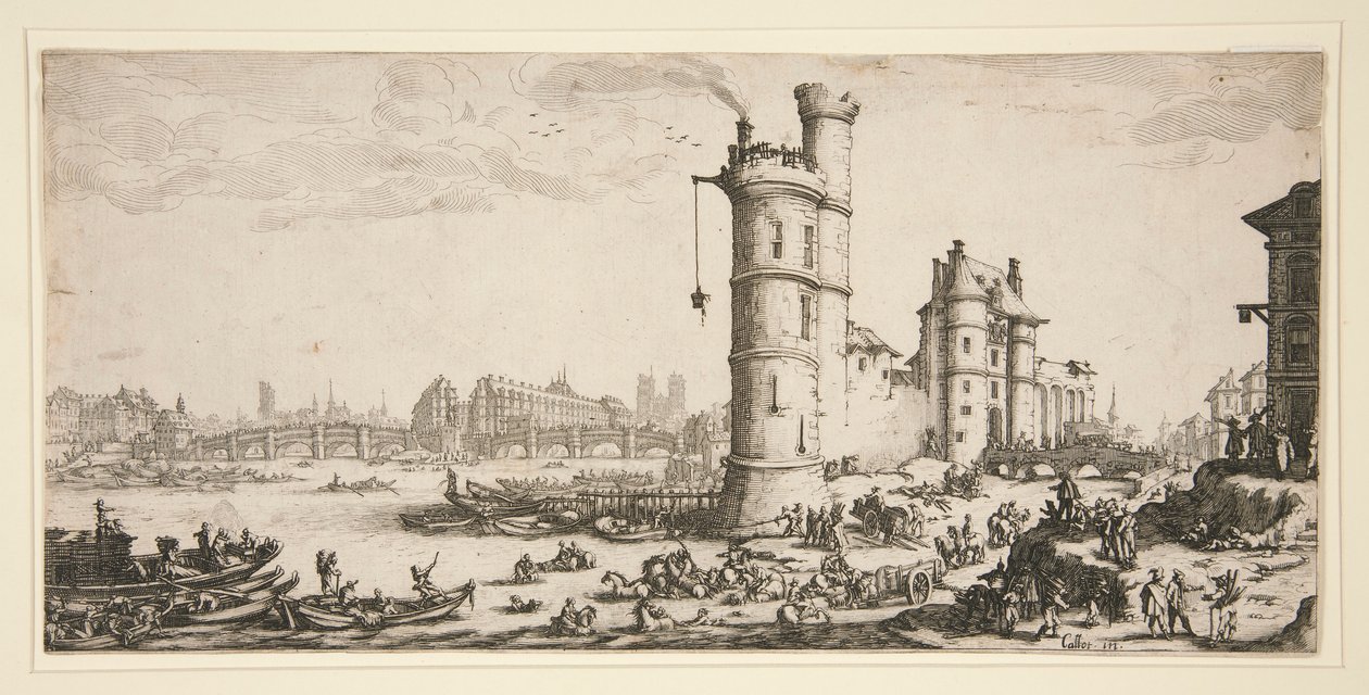 Gezicht op de Pont Neuf door Unknown