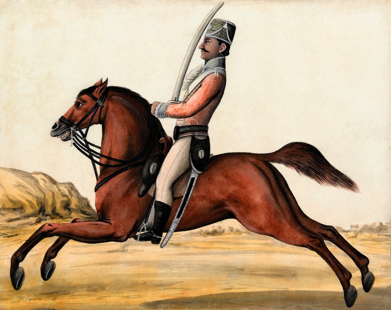 Bengaalse inheemse cavalerie door Unknown