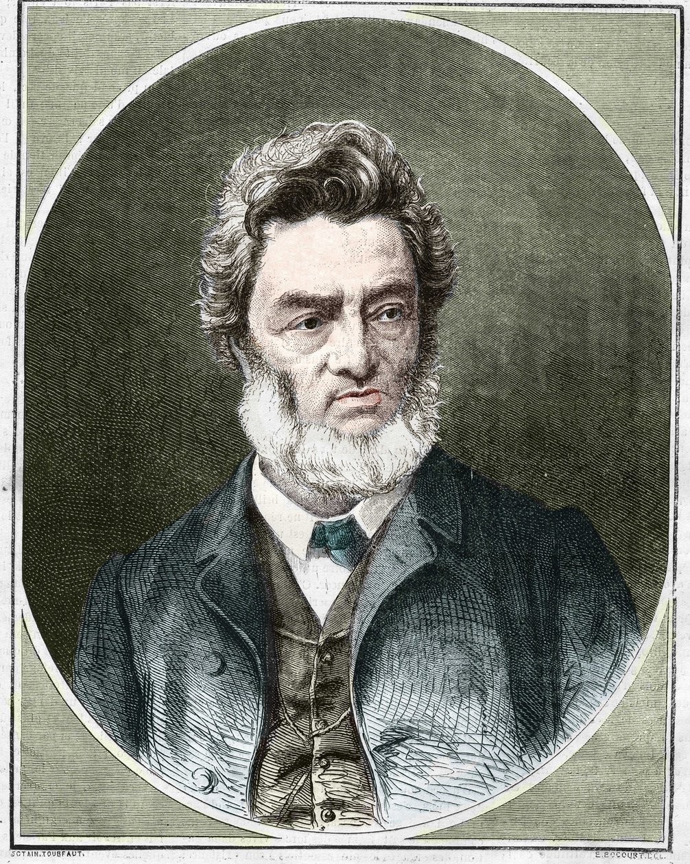 Jules Favre (1809-1880), Franse politicus en advocaat. door Unknown artist