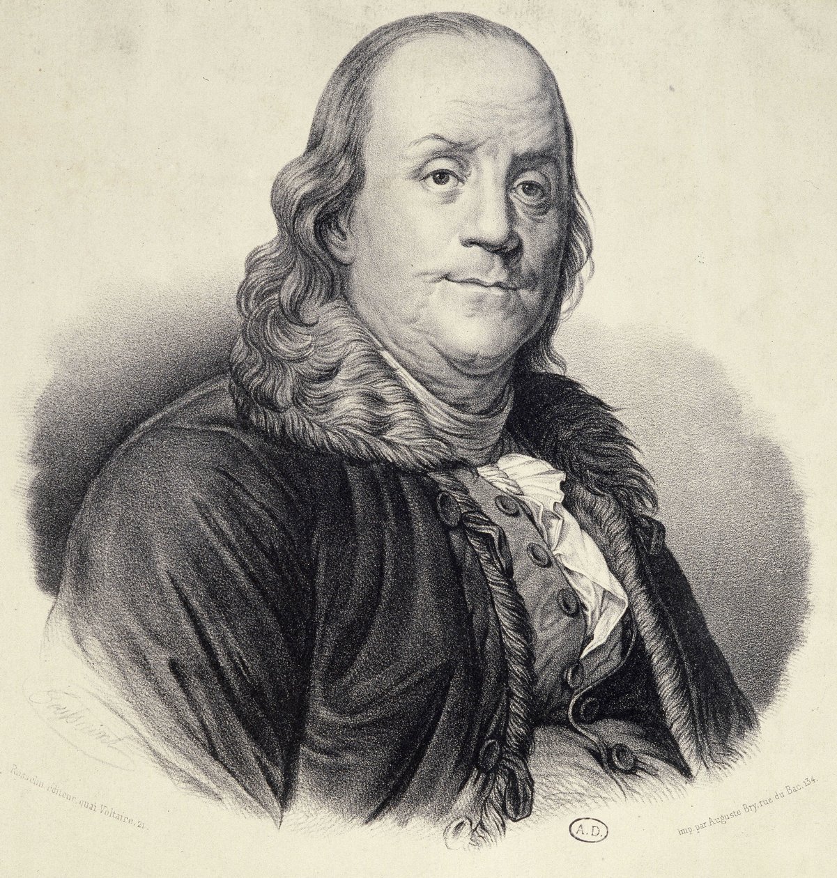 Portret van Benjamin Franklin door Unknown artist