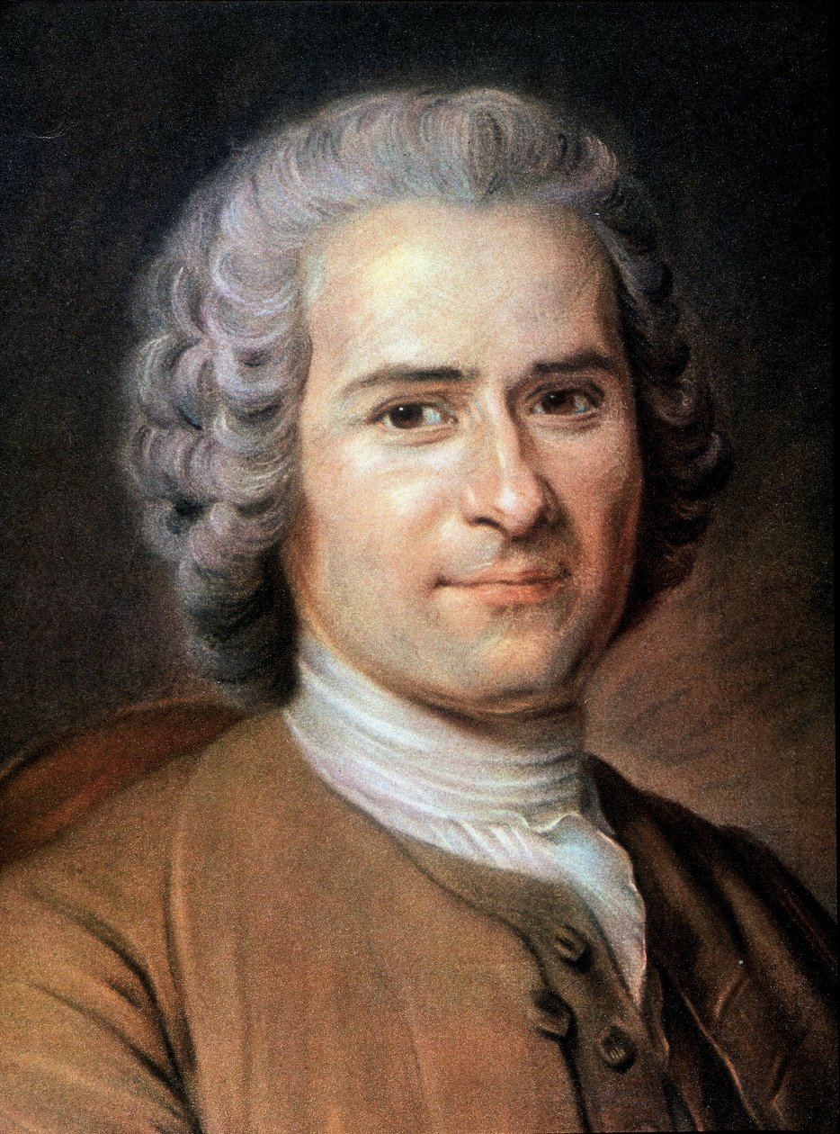 Portret van Jean Jacques Rousseau door Unknown artist