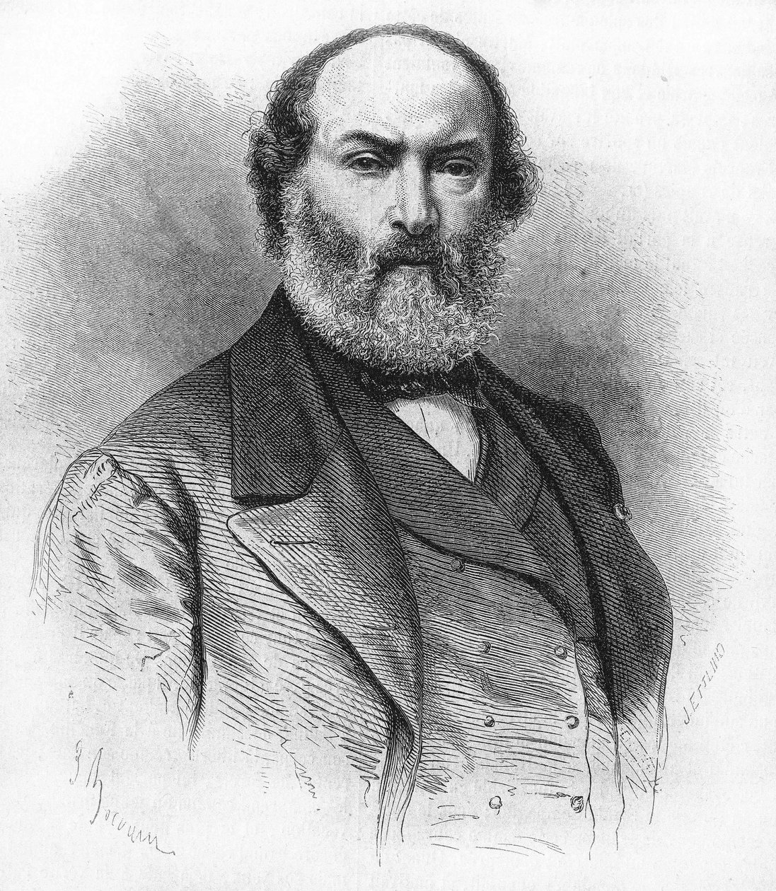 Théodore Rousseau (1812-1867), Franse schilder. door Unknown artist