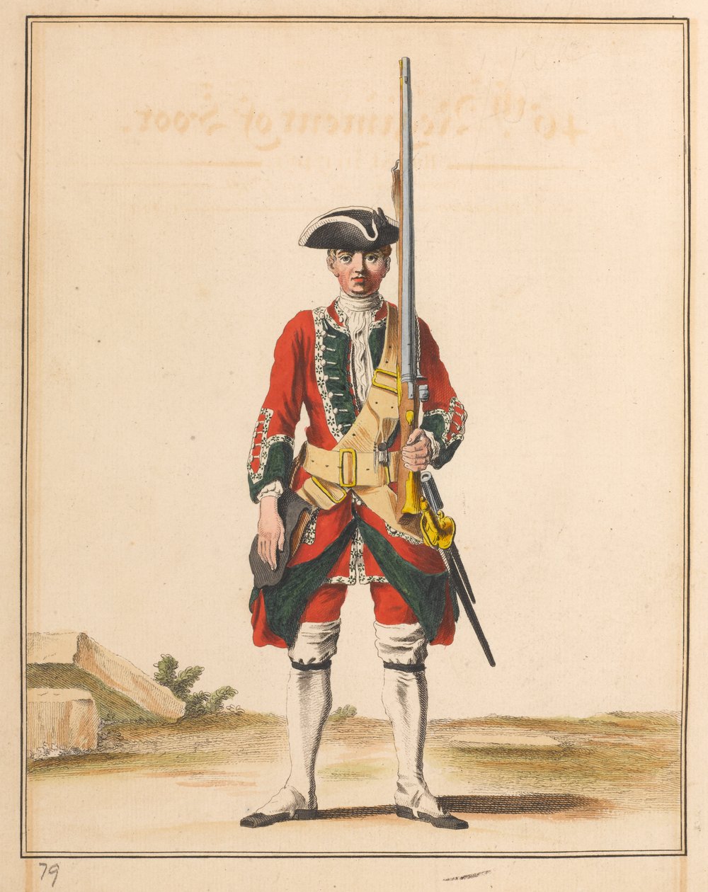 45e Regiment Voetvolk door Unknown artist