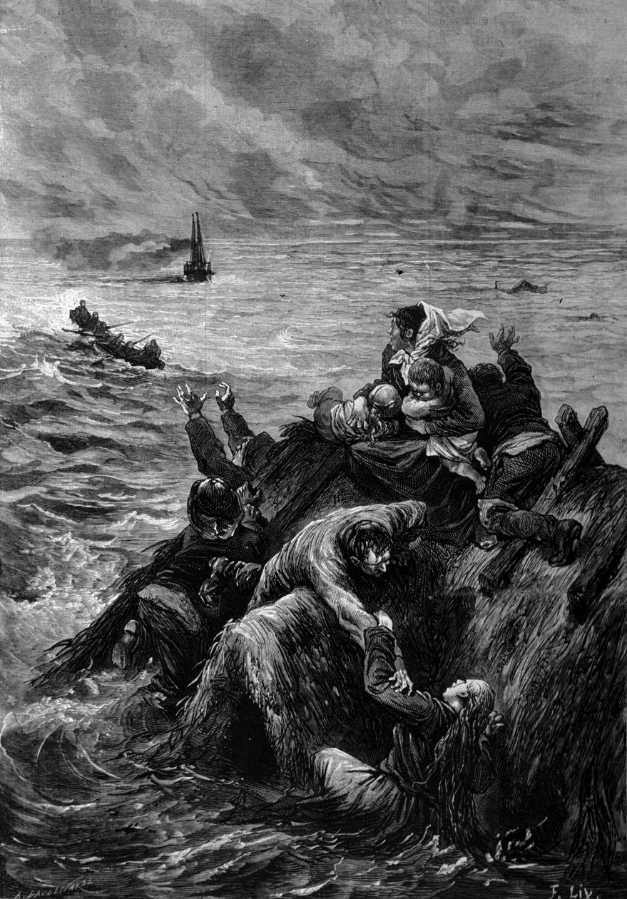 Overstroming van Denemarken in 1871. door Unknown artist