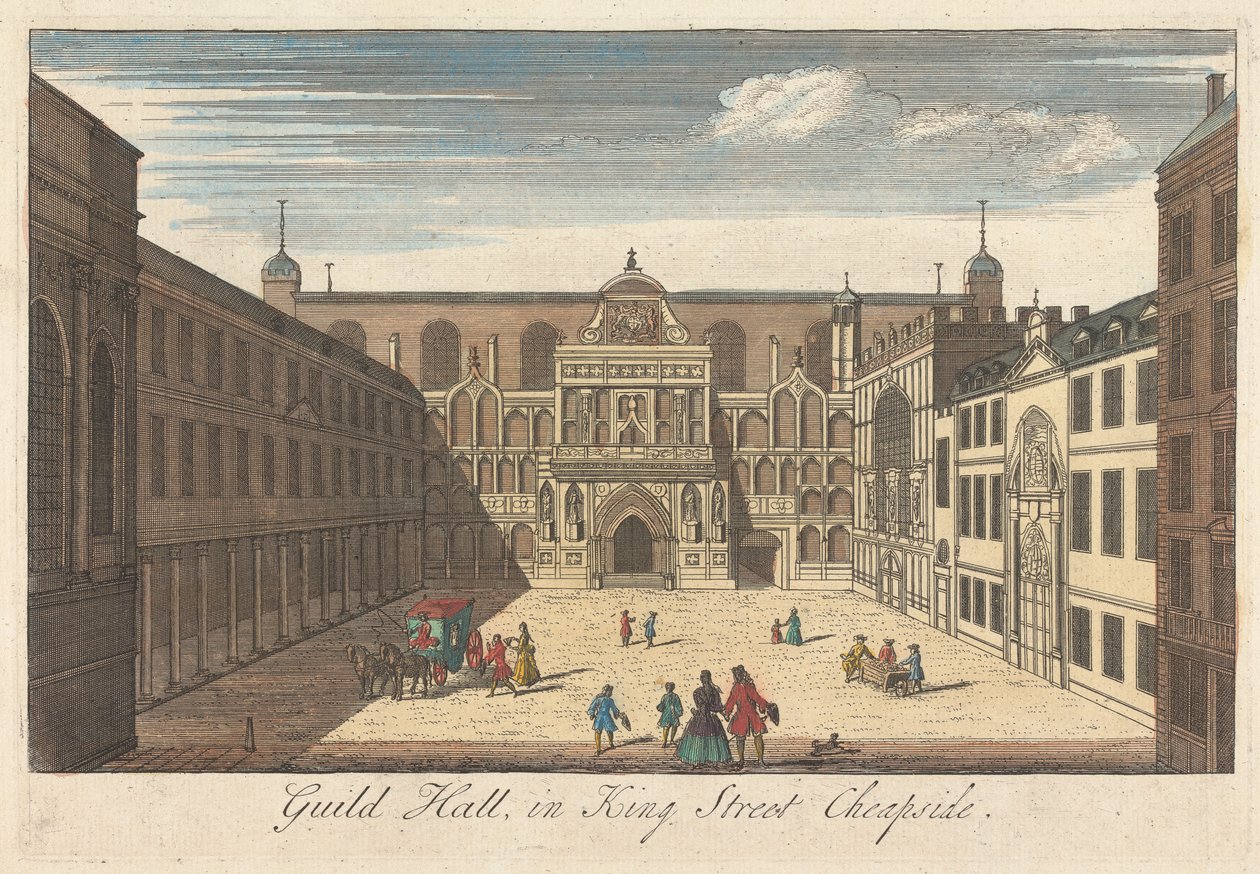 Gildehal in King Street, Cheapside door Unknown artist