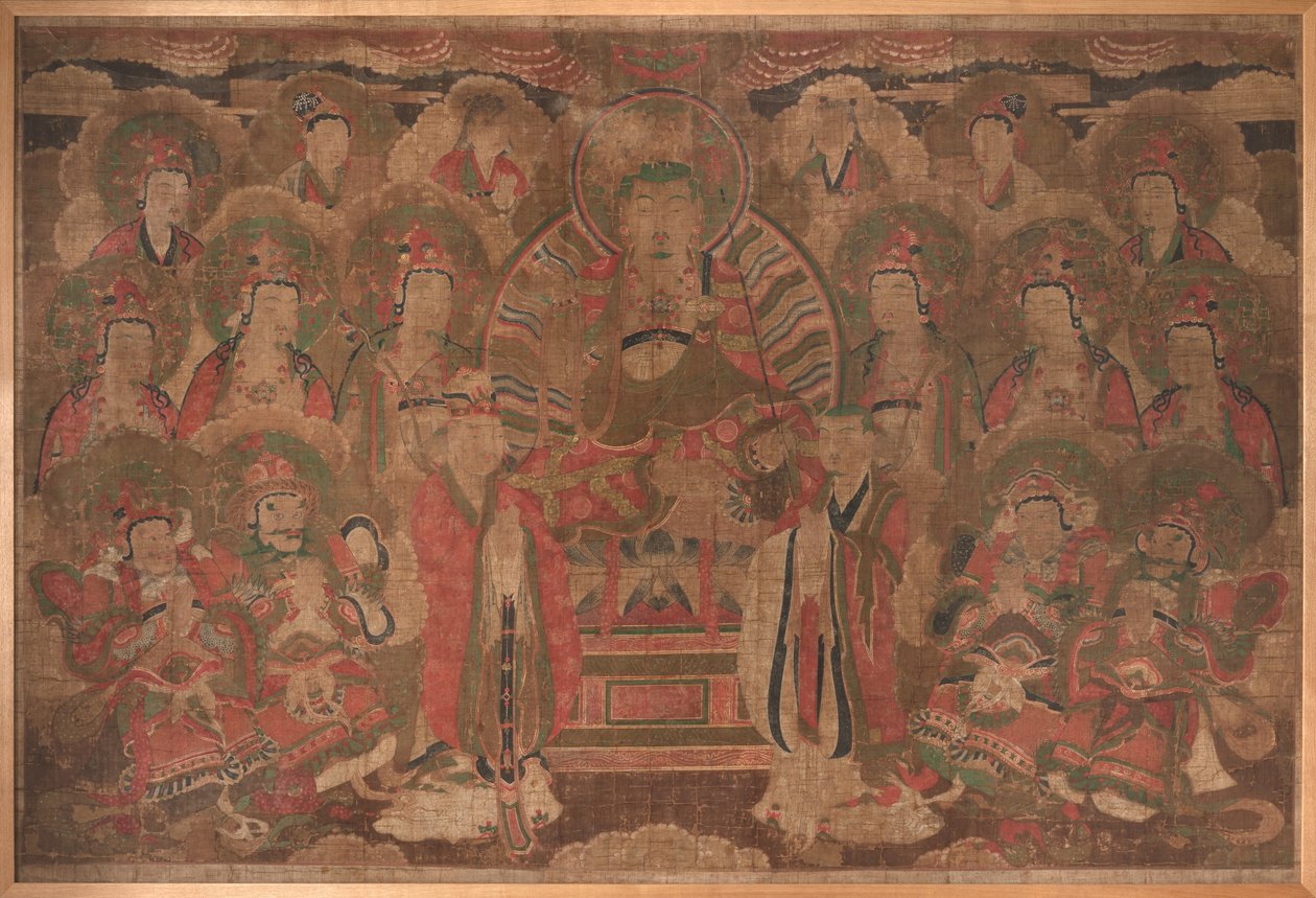 Ksitigarbha Bodhisattva met Assemblage door Unknown artist